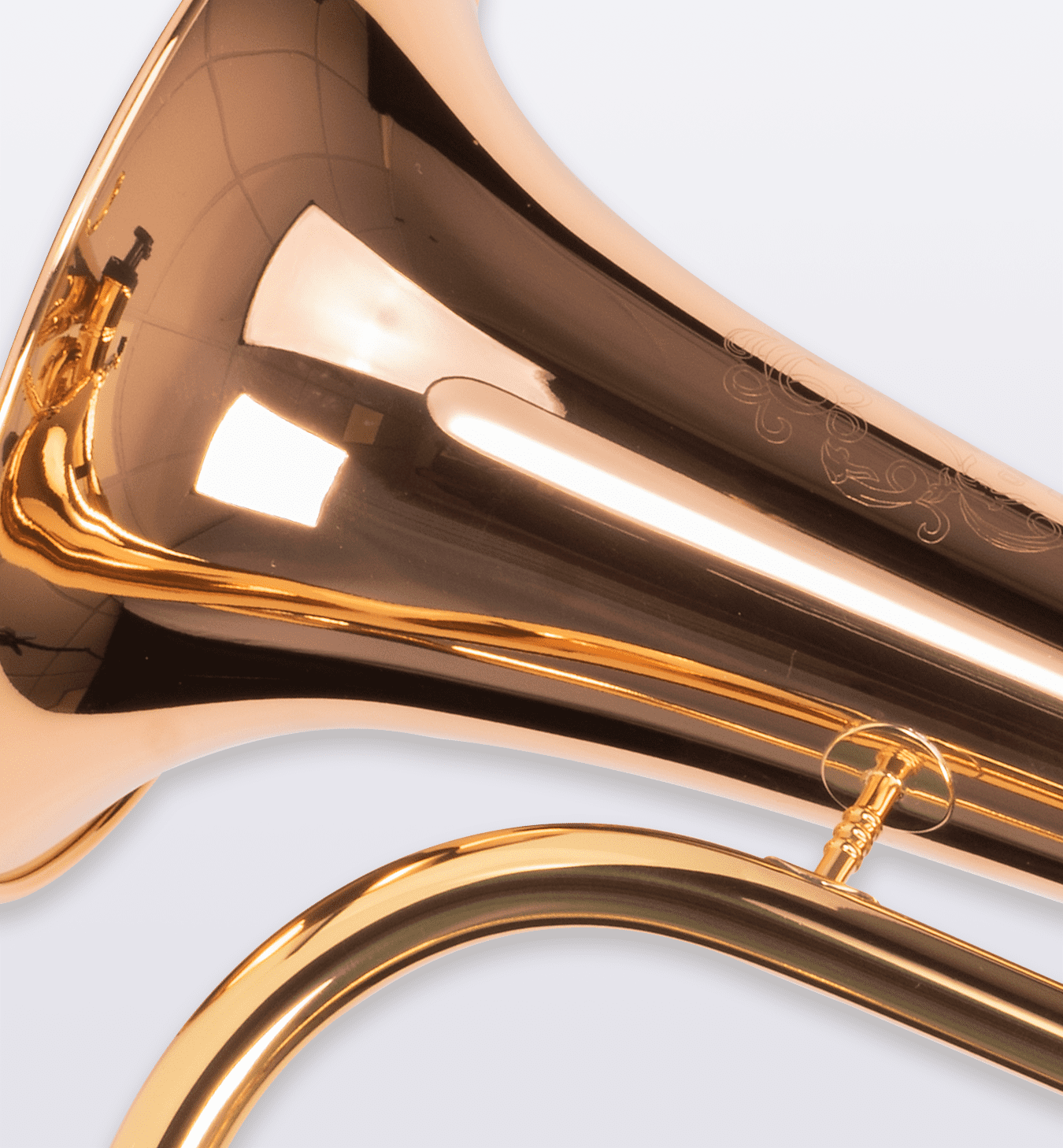 The Oldroyd Opus7 Flugel Horn detail
